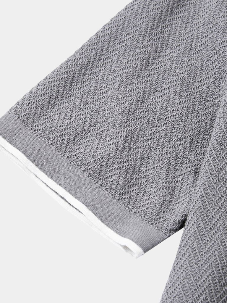 PHILIP™ | Polo en maille à rayures en chevrons