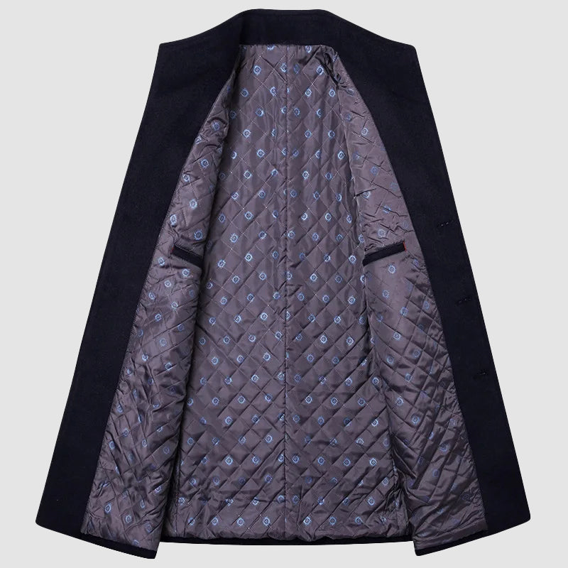 PHILIP™ | Manteau pour homme en laine et viscose avec doublure en Nanosilk