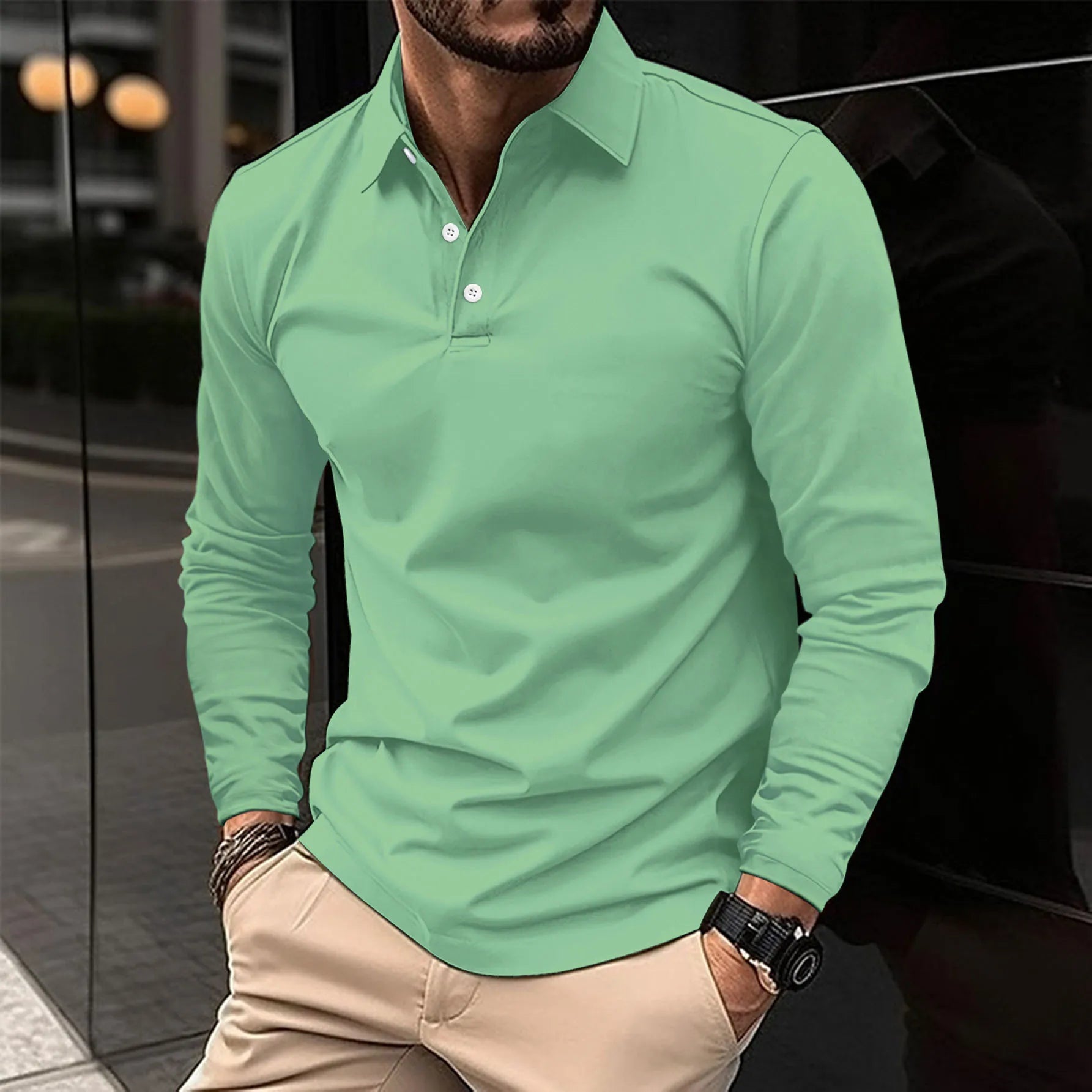 PHILIP™ | T-shirt à col et manches longues
