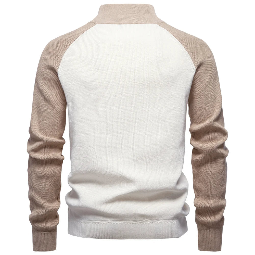 PHILIP | PULL À COL ZIP QUART DE LONG POUR HOMMES
