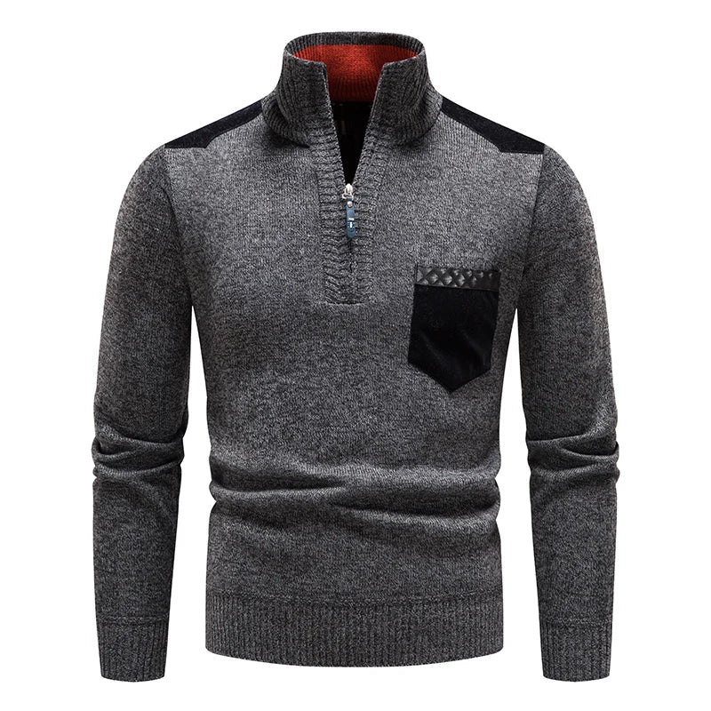 PHILIP | PULL EN POLAIRE POUR HOMME AVEC FERMETURE ÉCLAIR