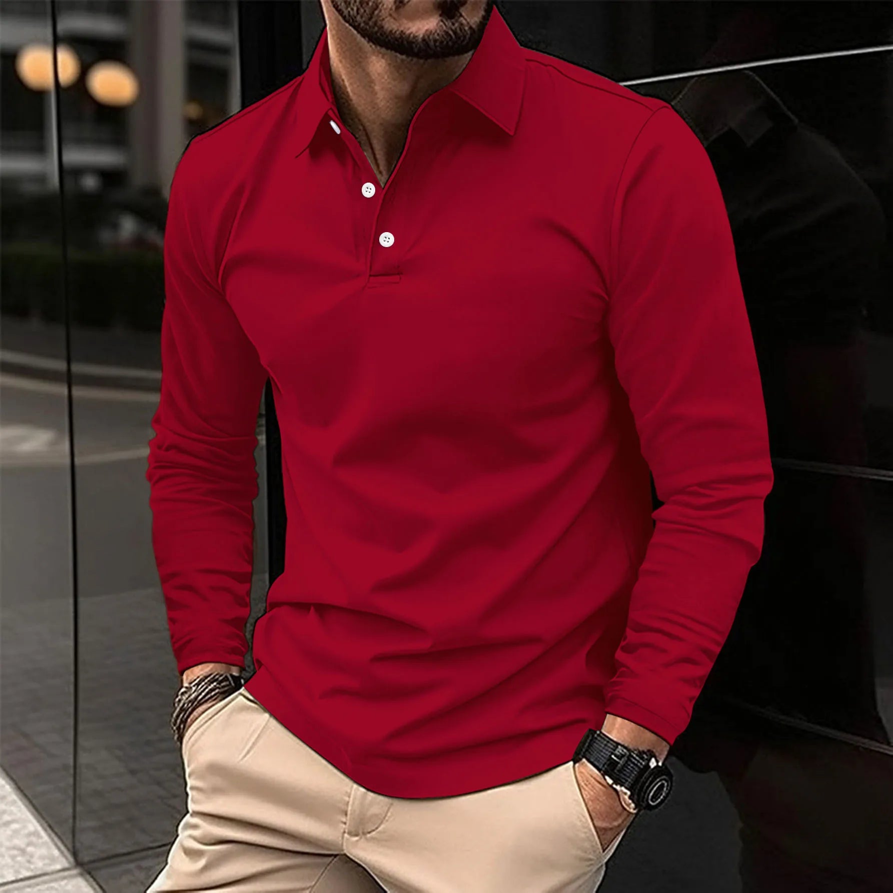 PHILIP™ | T-shirt à col et manches longues
