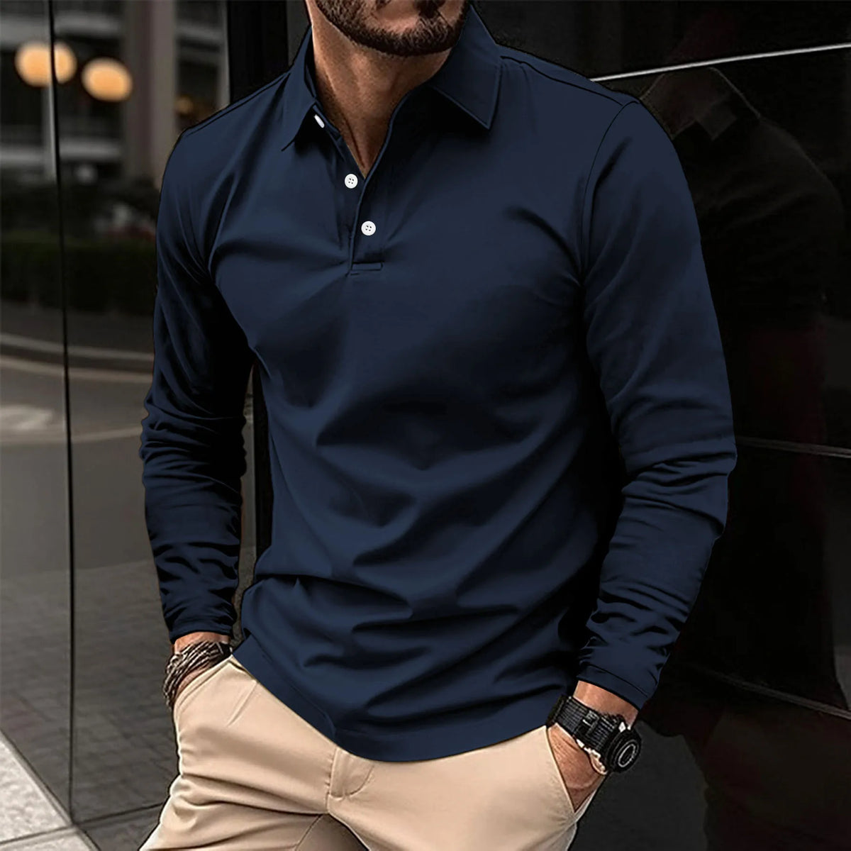PHILIP™ | T-shirt à col et manches longues