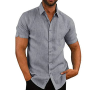PHILIP™ | Chemise en lin à manches courtes pour homme
