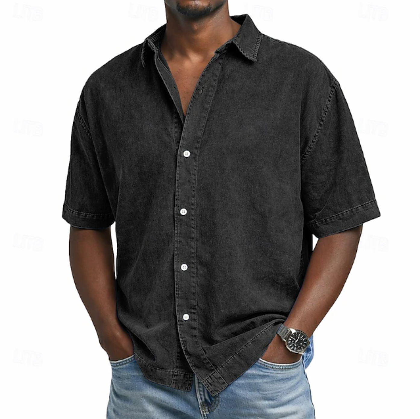 PHILIP™ | Chemise pour homme à effet « acid wash »