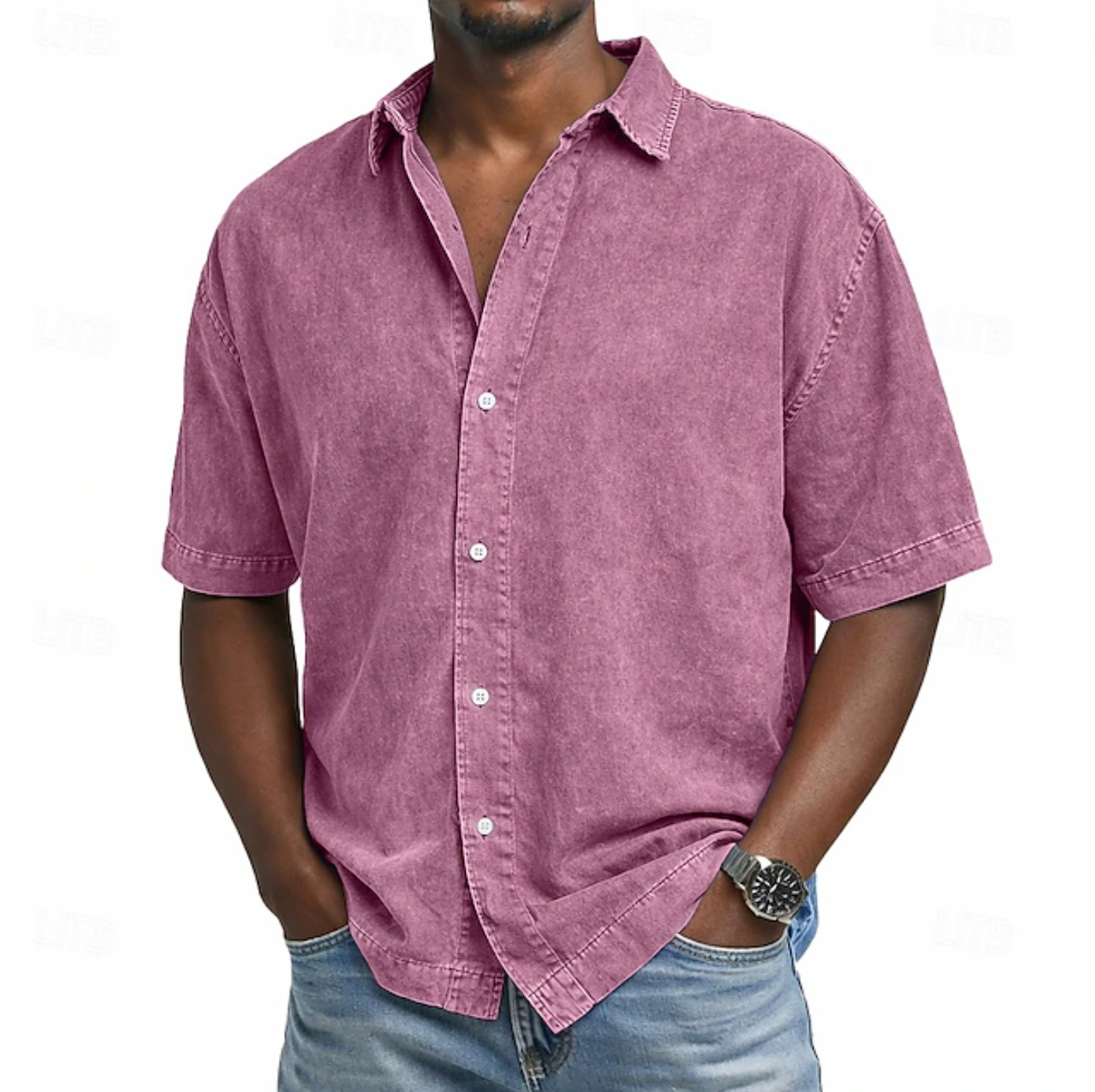 PHILIP™ | Chemise pour homme à effet « acid wash »