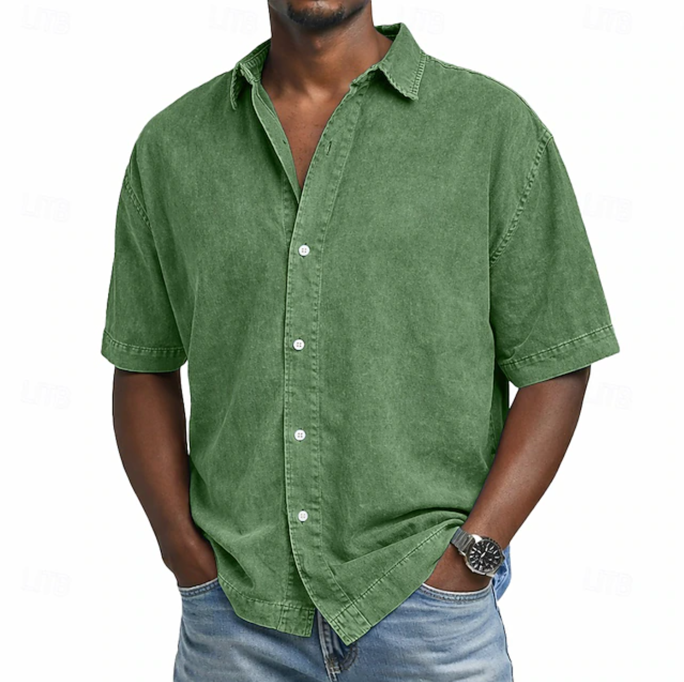 PHILIP™ | Chemise pour homme à effet « acid wash »