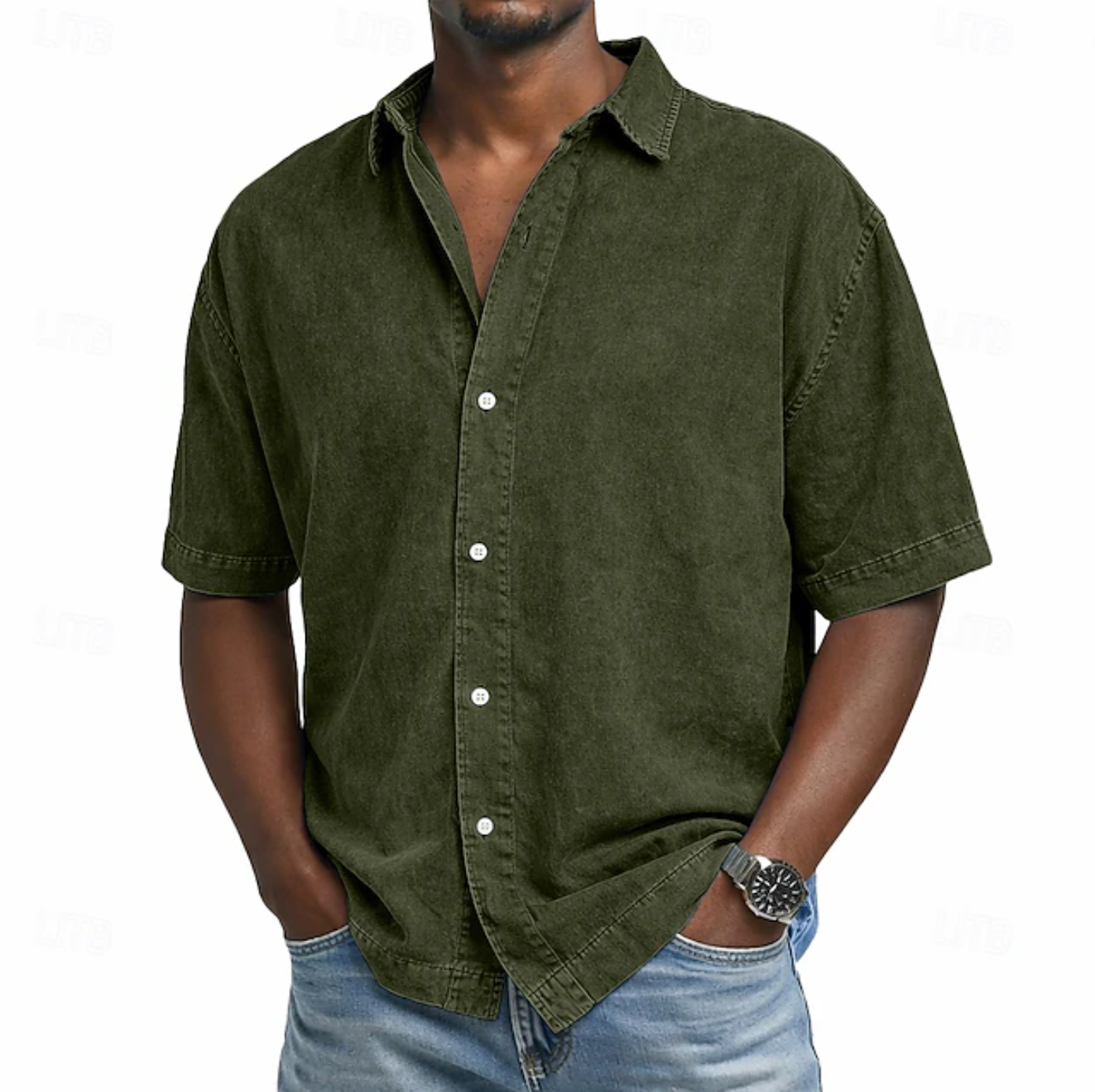 PHILIP™ | Chemise pour homme à effet « acid wash »