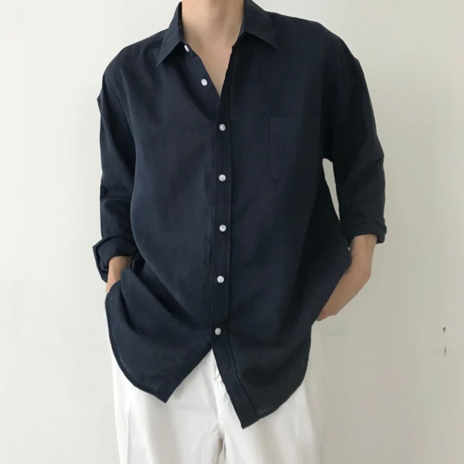 PHILIP™ | Chemise à poches en lin « Spargi » pour homme