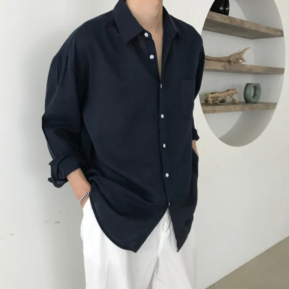 PHILIP™ | Chemise à poches en lin « Spargi » pour homme