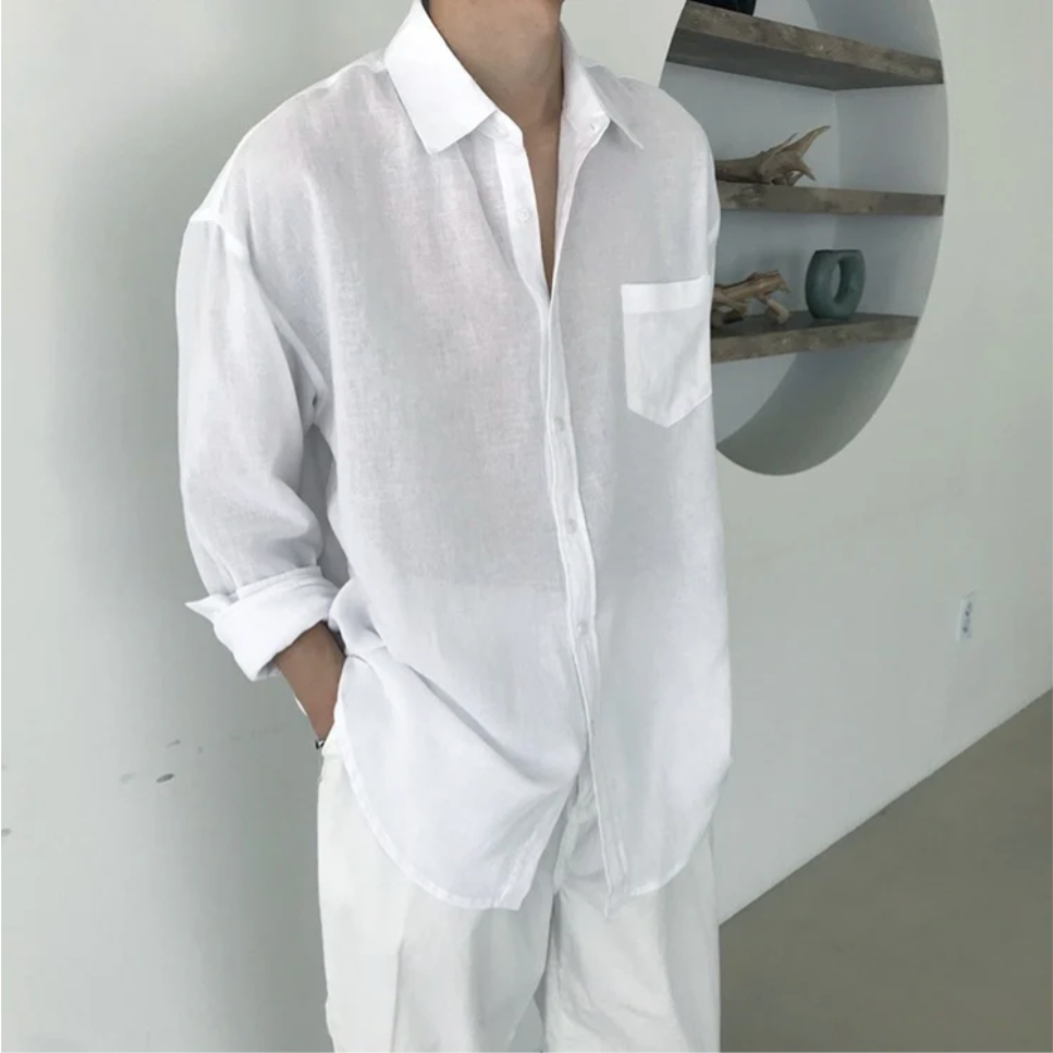 PHILIP™ | Chemise à poches en lin « Spargi » pour homme