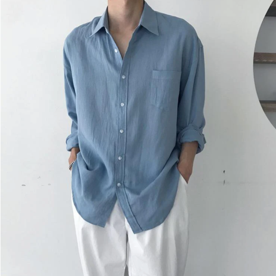 PHILIP™ | Chemise à poches en lin « Spargi » pour homme
