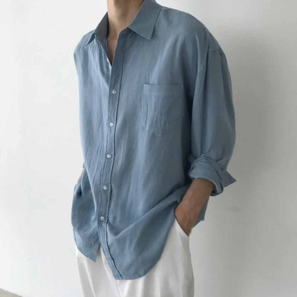 PHILIP™ | Chemise à poches en lin « Spargi » pour homme