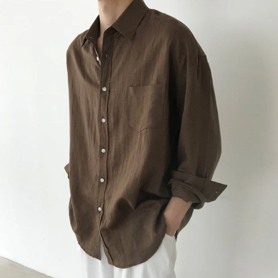 PHILIP™ | Chemise à poches en lin « Spargi » pour homme