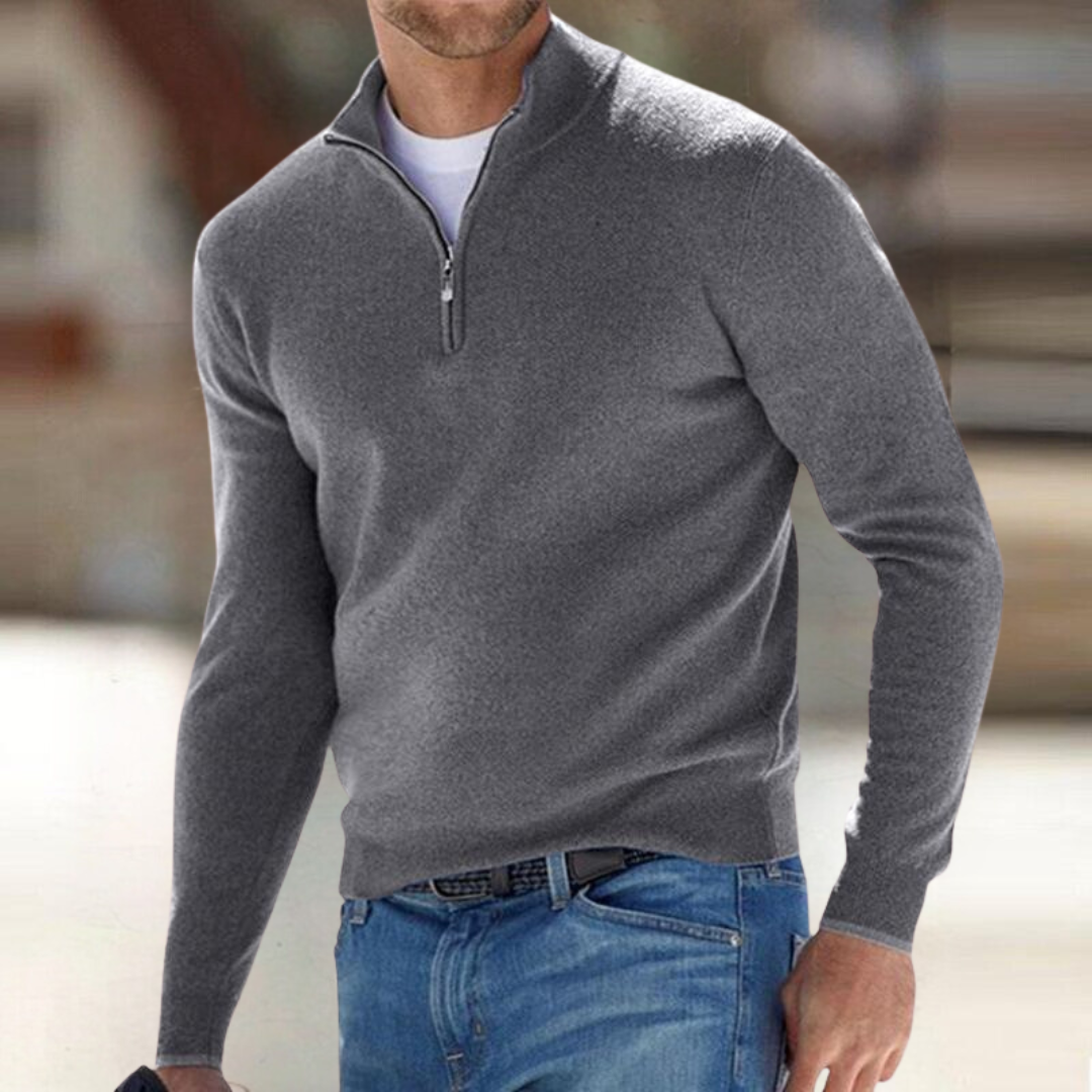 PHILIP | PULL À FERMETURE ÉCLAIR POUR HOMMES