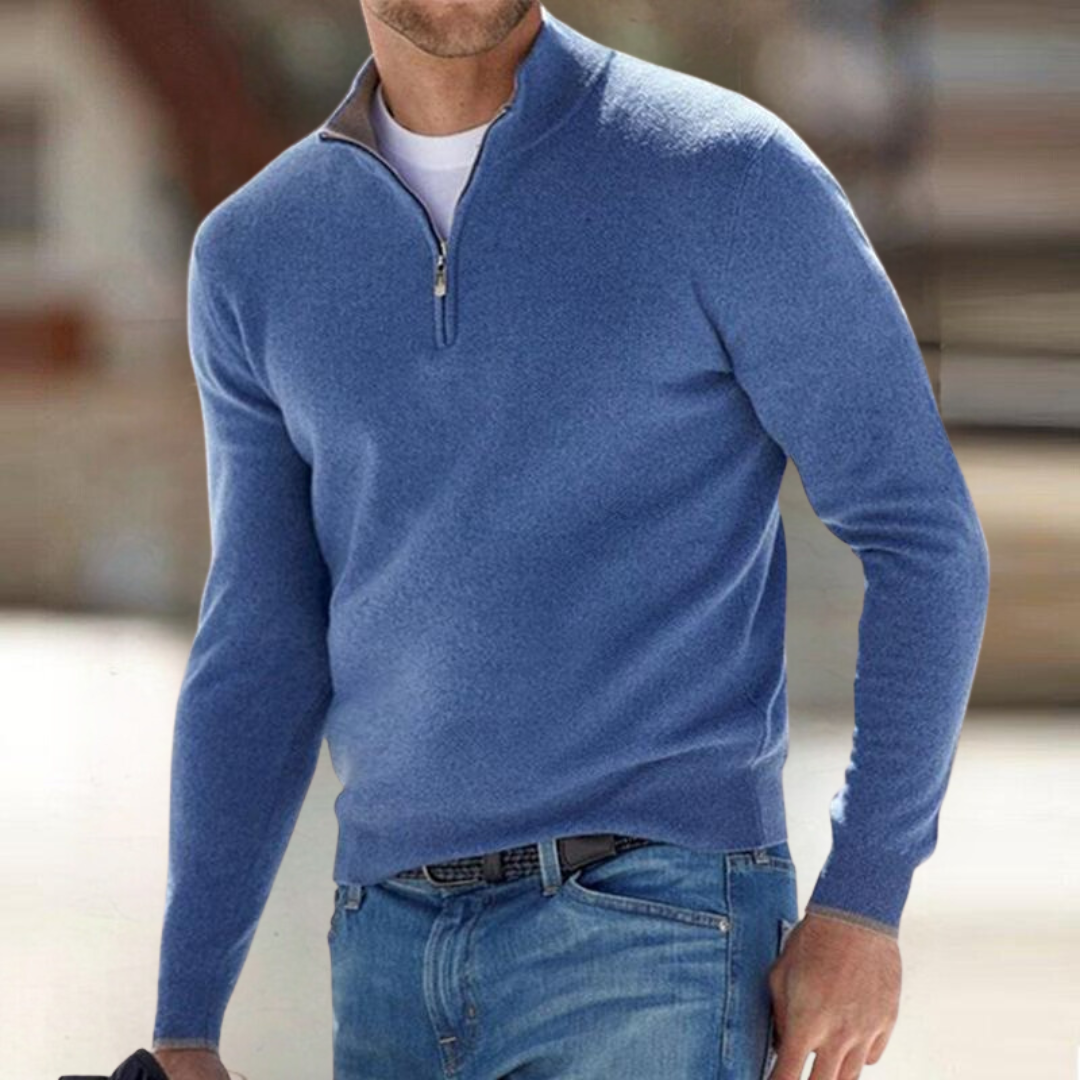 PHILIP | PULL À FERMETURE ÉCLAIR POUR HOMMES