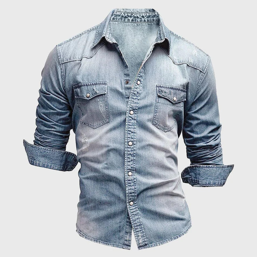 PHILIP™ | Chemise en jean coupe ajustée