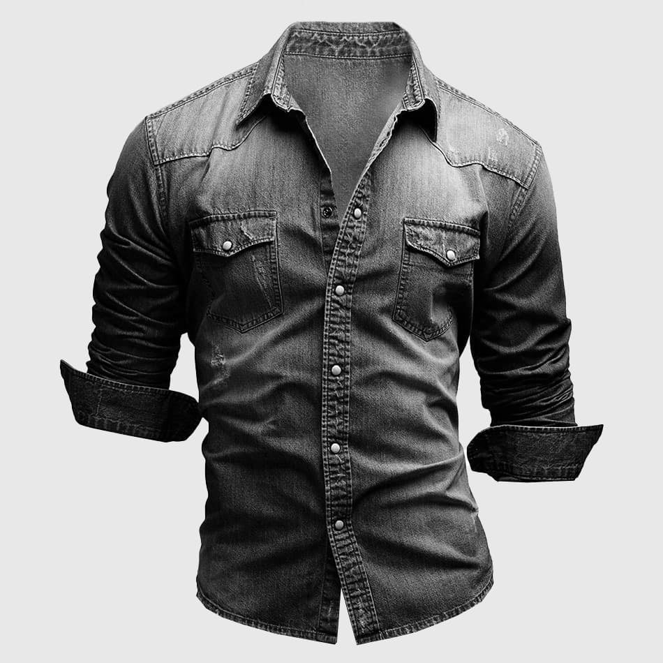 PHILIP™ | Chemise en jean coupe ajustée
