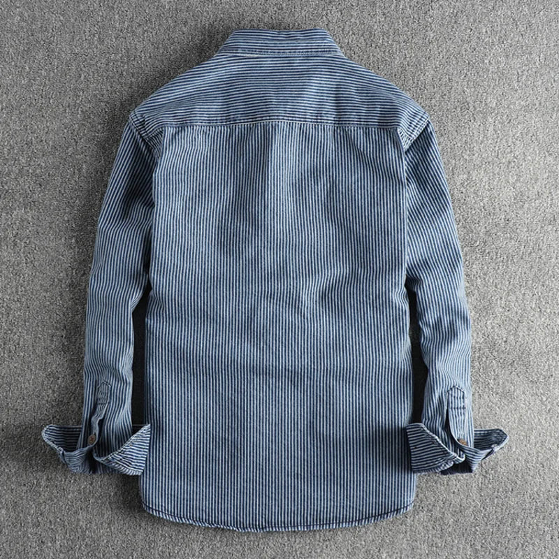 PHILIP™ | Chemise en jean rayée