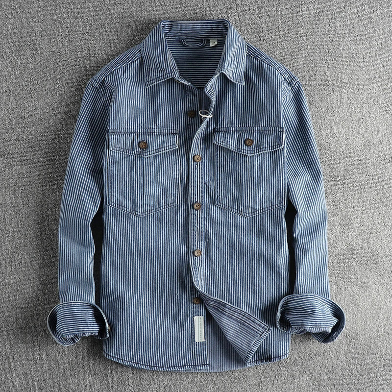 PHILIP™ | Chemise en jean rayée