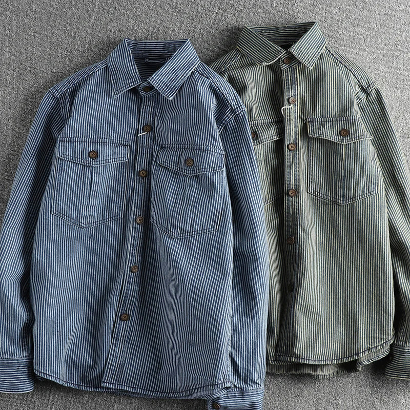 PHILIP™ | Chemise en jean rayée