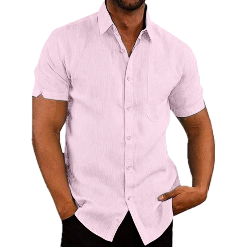 PHILIP™ | Chemise en lin à manches courtes pour homme