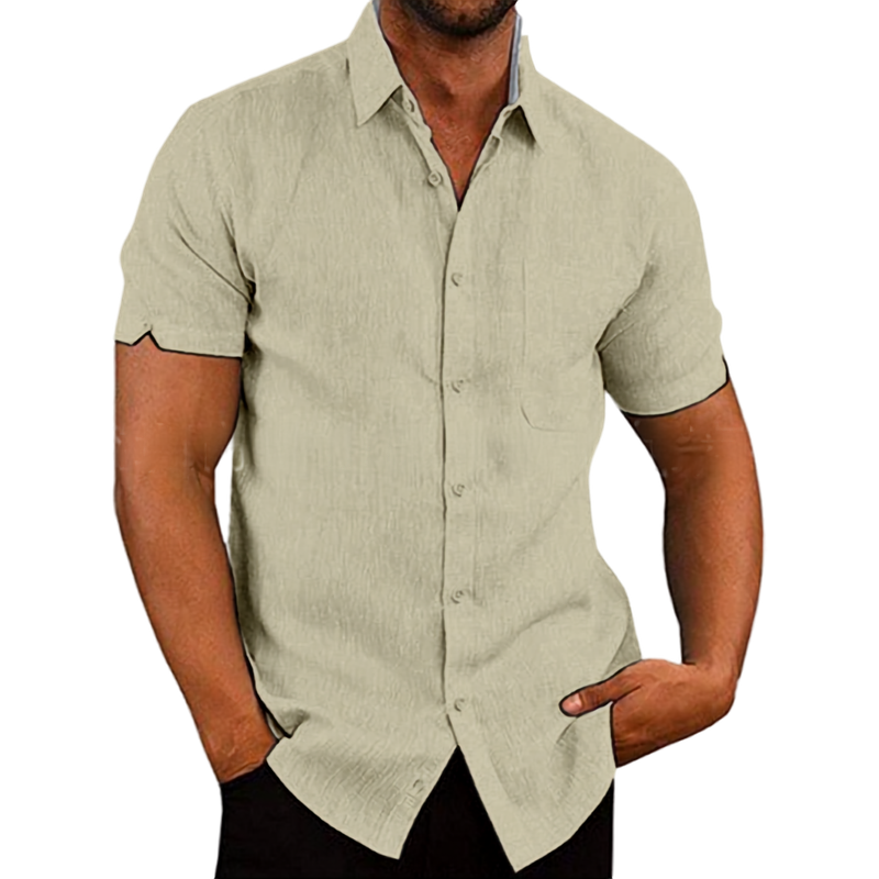 PHILIP™ | Chemise en lin à manches courtes pour homme