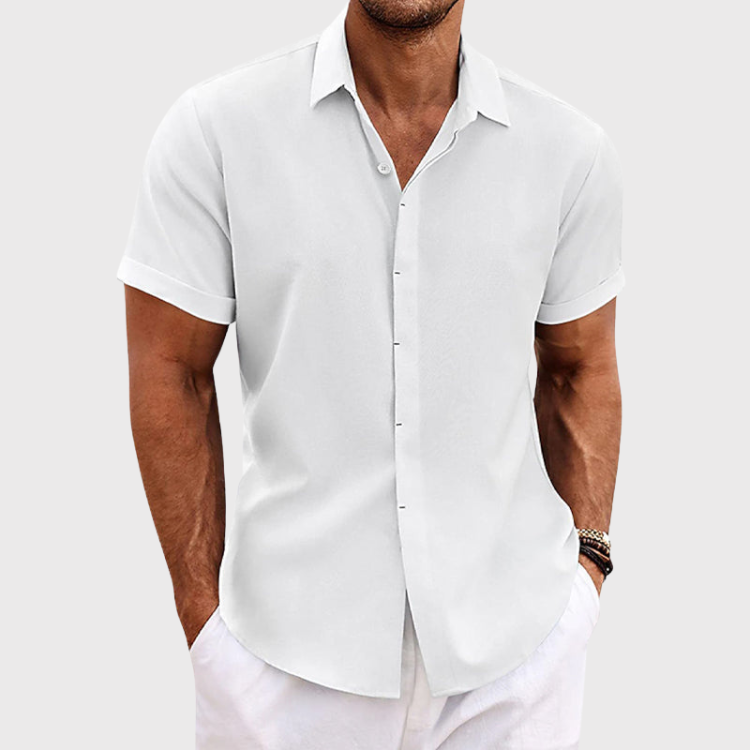 PHILIP™ | T-shirt en lin à manches courtes