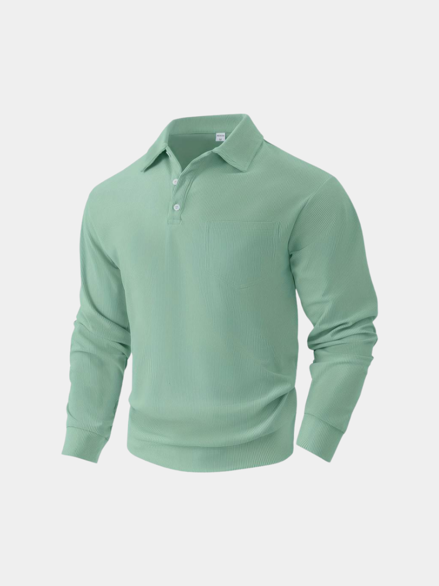 PHILIP | CHEMISE À MANCHES LONGUES EN VELOURS COURRU