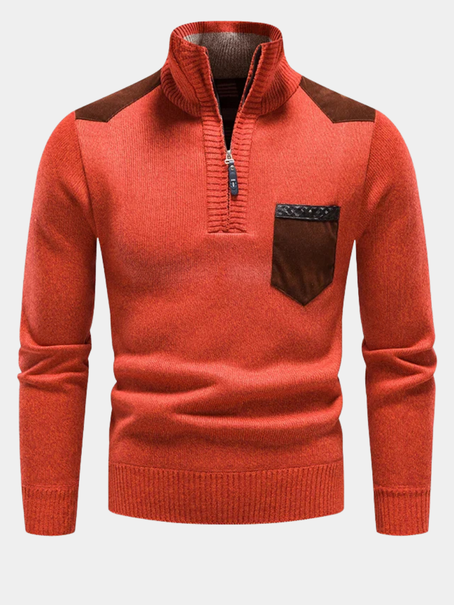 PHILIP | PULL EN POLAIRE POUR HOMME AVEC FERMETURE ÉCLAIR