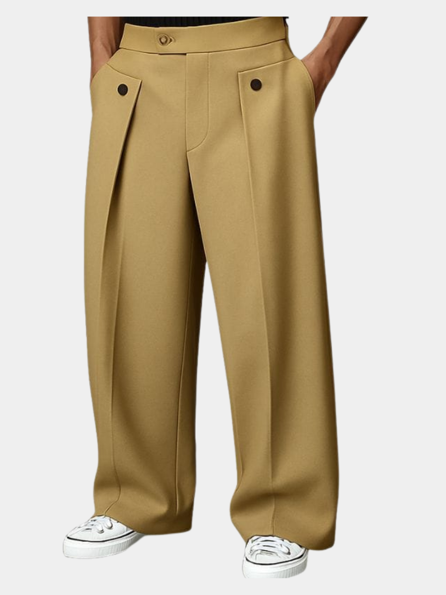 PHILIP | PANTALONS À JAMBES LARGES POUR HOMMES