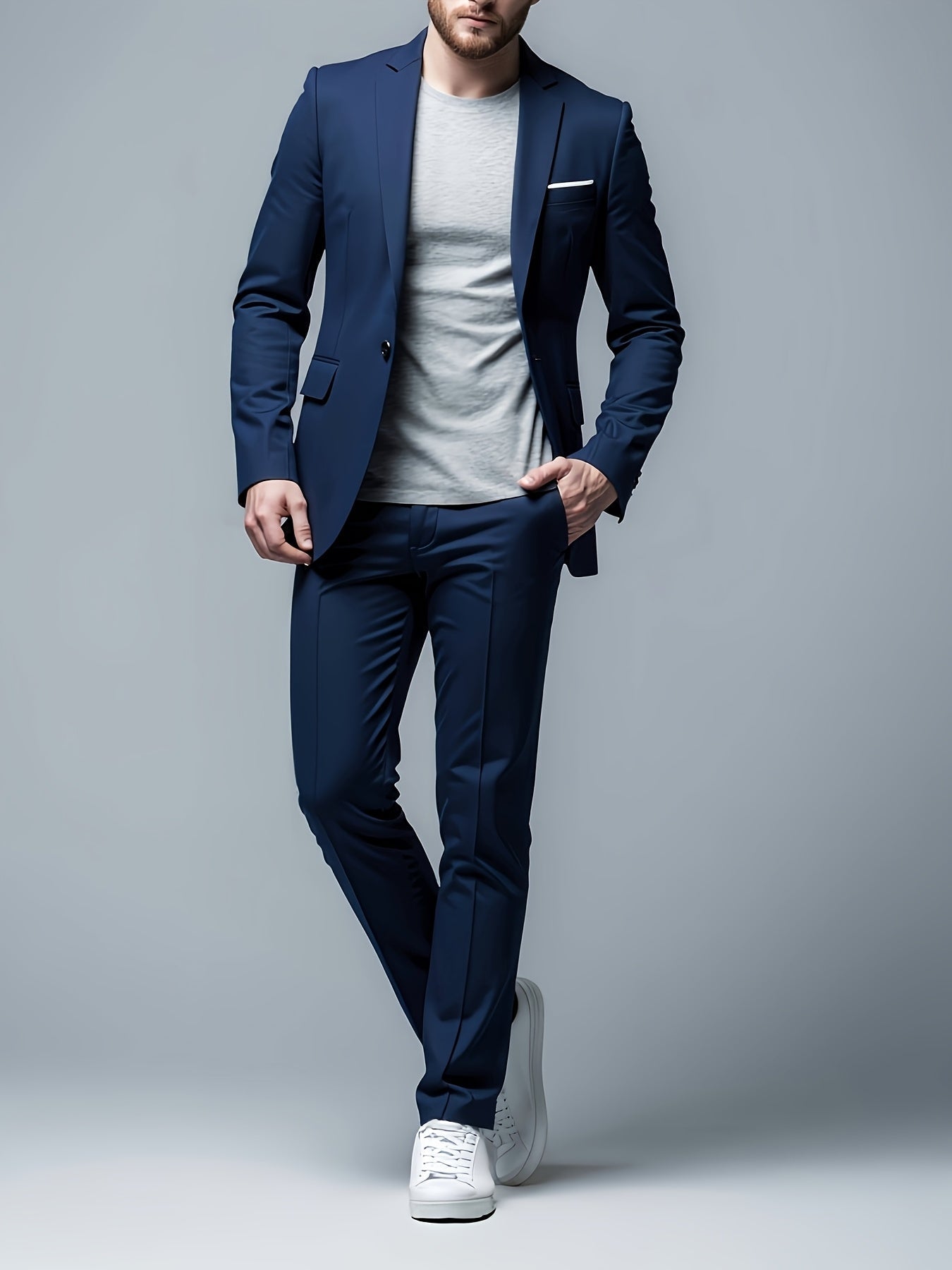 PHILIP™ | Costume extensible à deux boutons pour homme