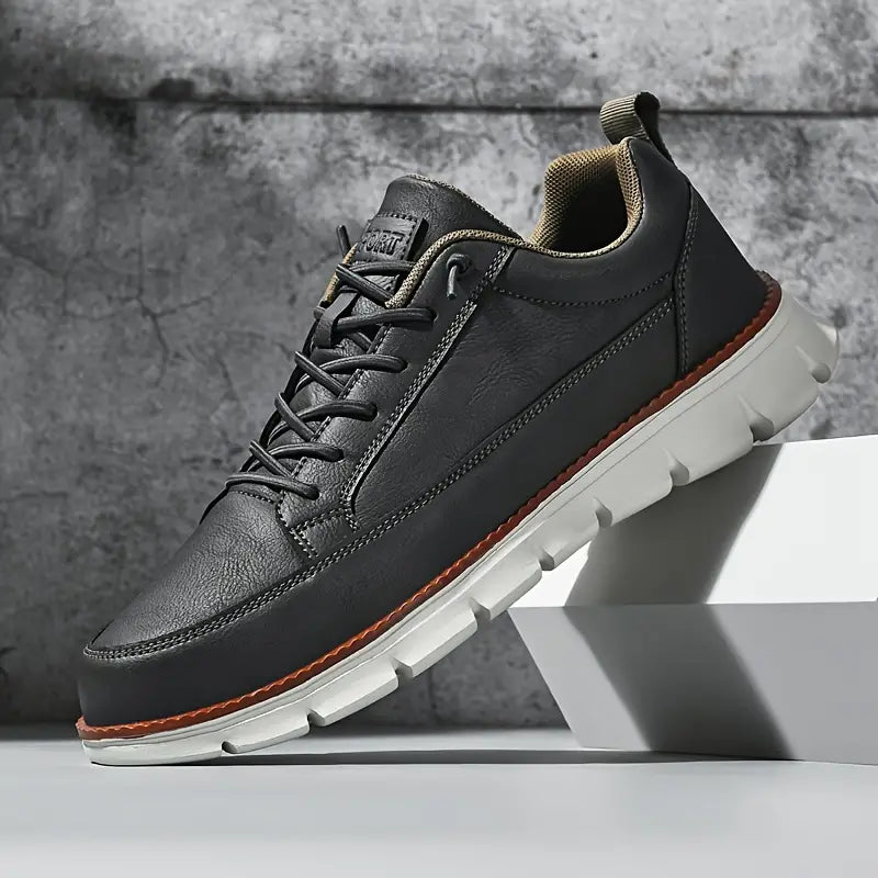 PHILIP™ | Baskets de marche en cuir rembourrées pour homme