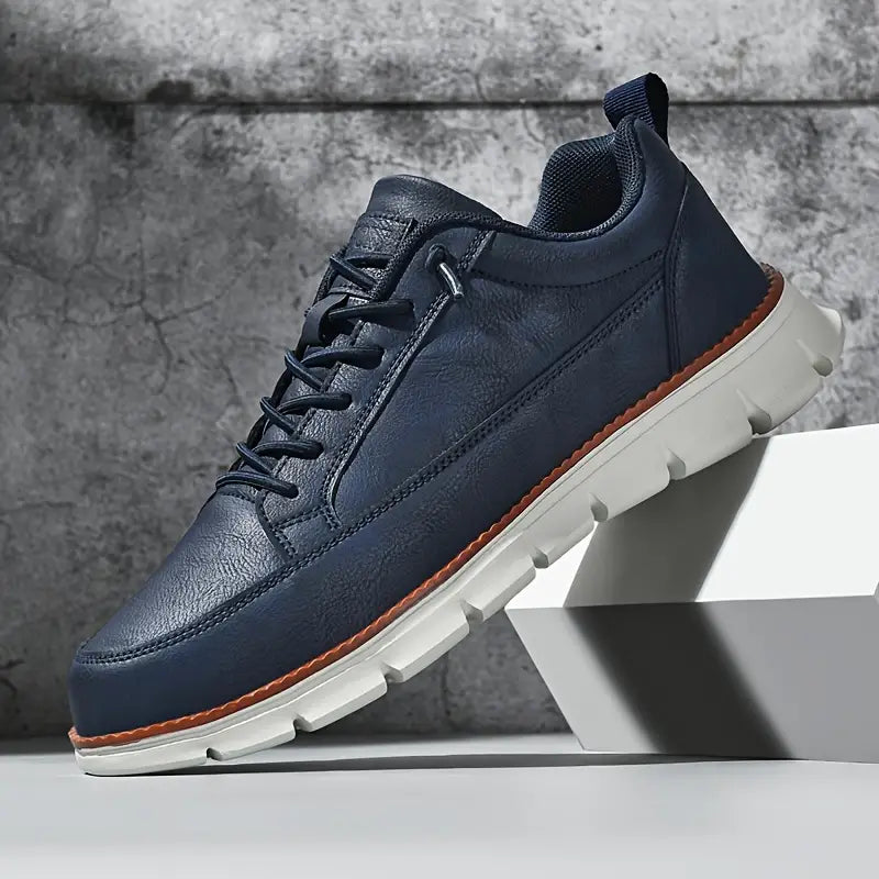 PHILIP™ | Baskets de marche en cuir rembourrées pour homme