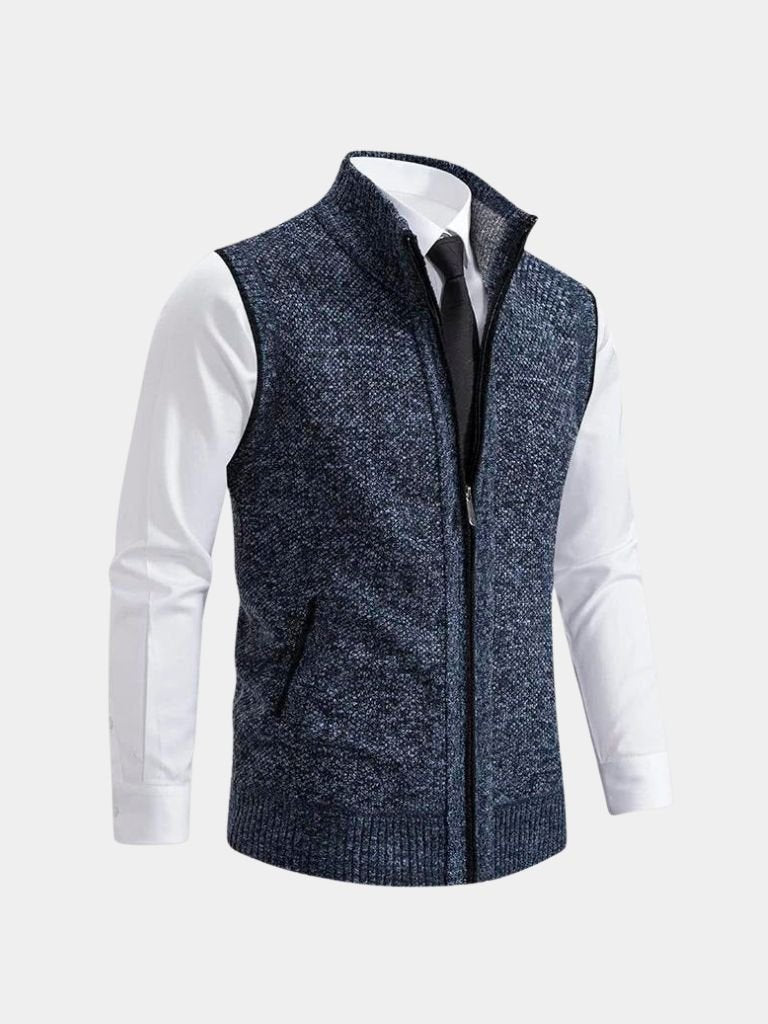 PHILIP | GILET À FERMETURE ÉCLAIR INTÉGRALE POUR HOMMES