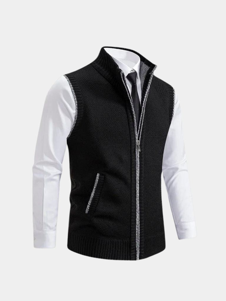 PHILIP | GILET À FERMETURE ÉCLAIR INTÉGRALE POUR HOMMES