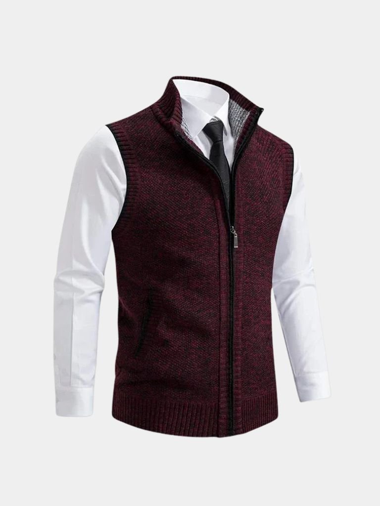PHILIP | GILET À FERMETURE ÉCLAIR INTÉGRALE POUR HOMMES