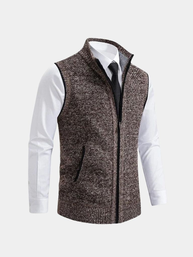 PHILIP | GILET À FERMETURE ÉCLAIR INTÉGRALE POUR HOMMES