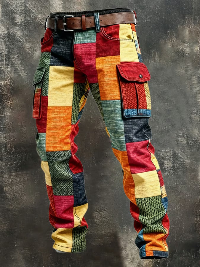 PHILIP | PANTALON CARGO EN PATCHWORK