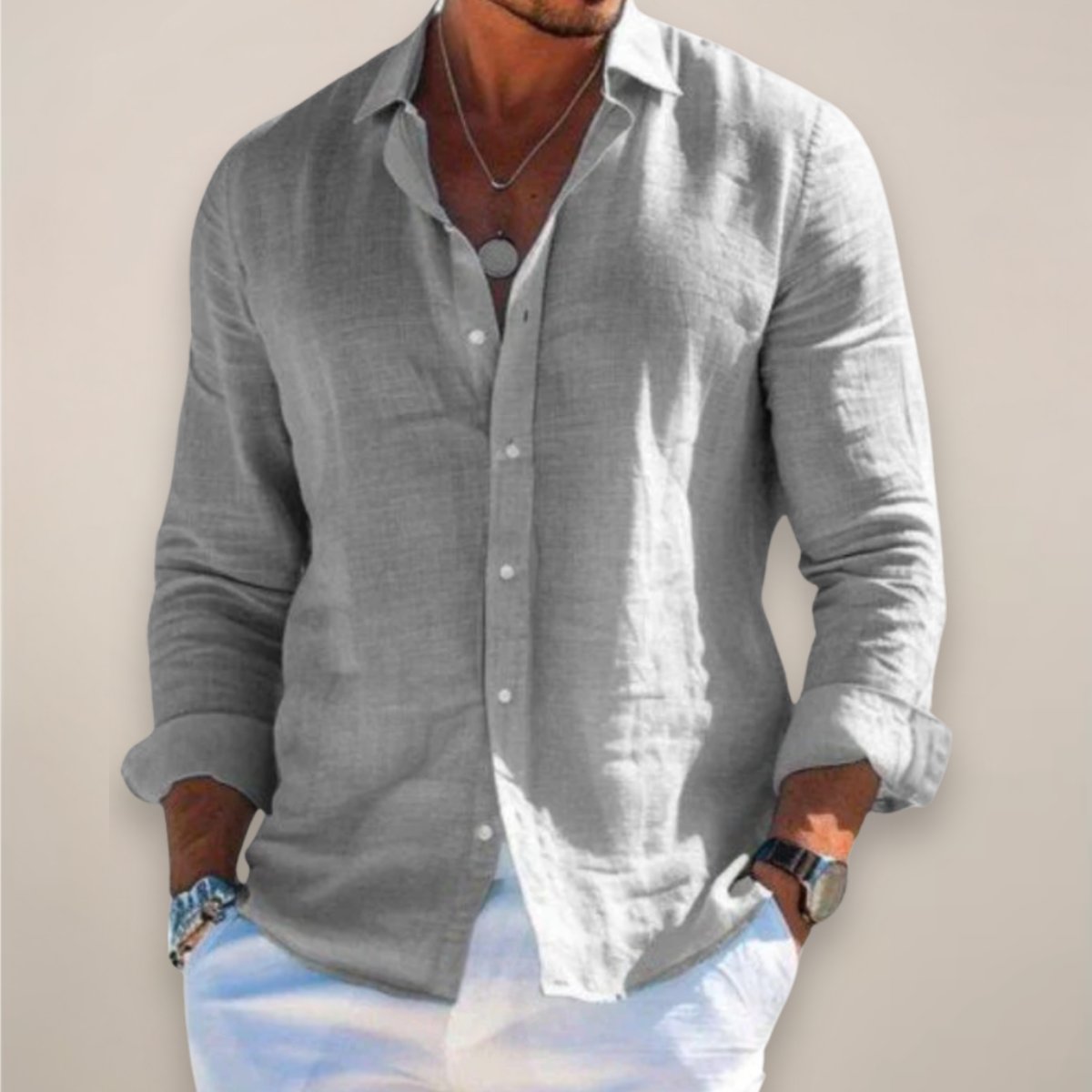 PHILIP™ | Chemise à boutons pour homme, coupe classique