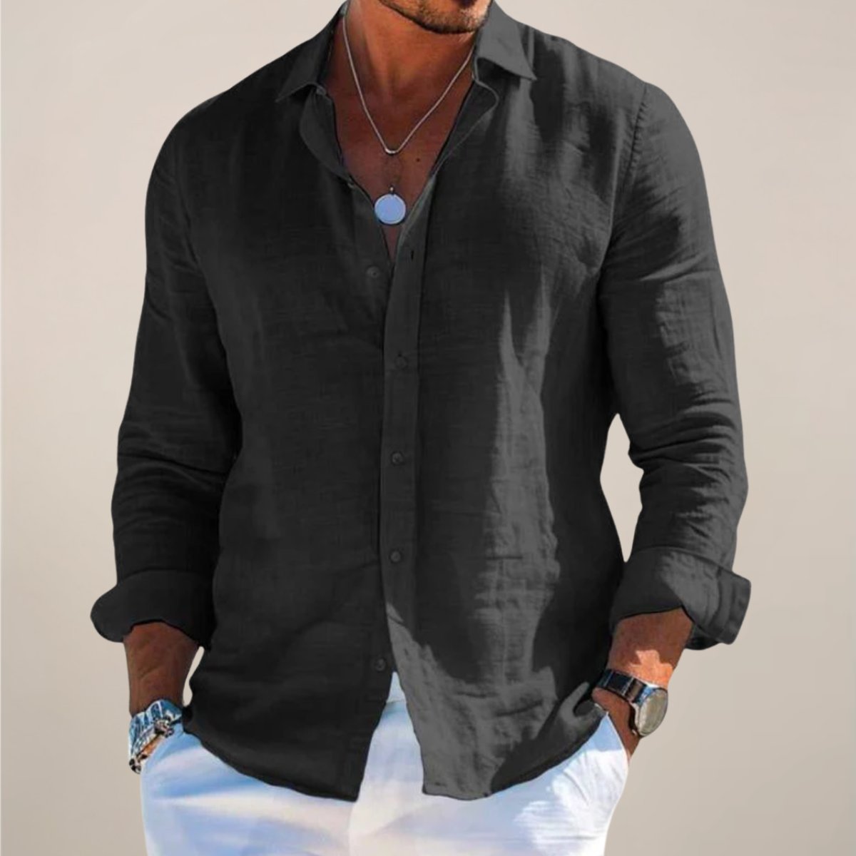 PHILIP™ | Chemise à boutons pour homme, coupe classique