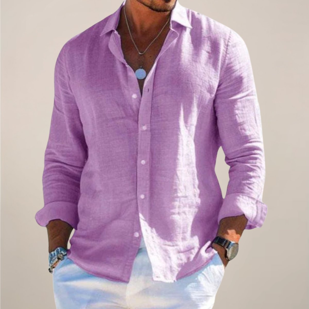 PHILIP™ | Chemise à boutons pour homme, coupe classique