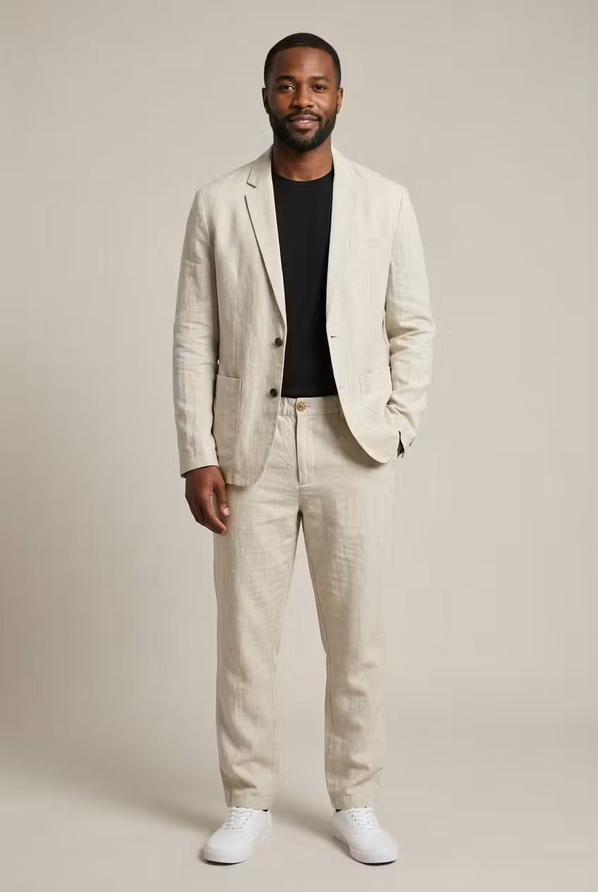 PHILIP™ | Costume pour homme en acétate et lin