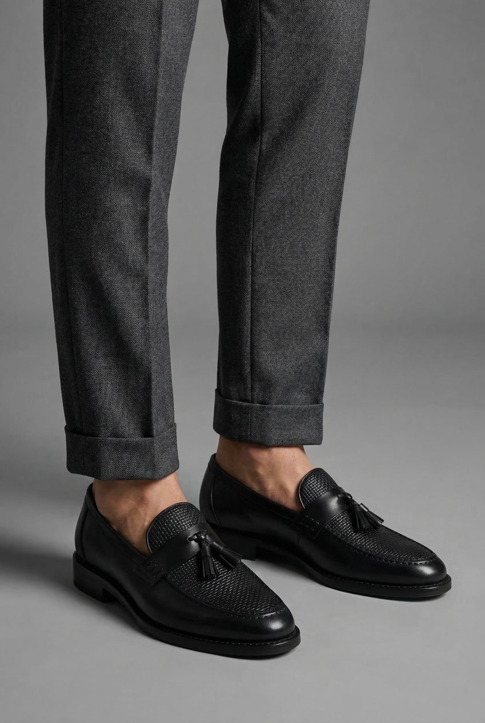 PHILIP™ | Mocassins à pompons tissés pour homme