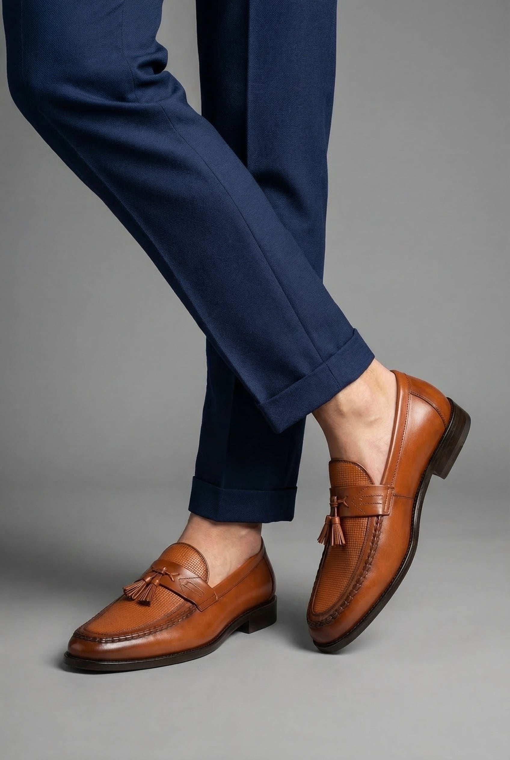 PHILIP™ | Mocassins à pompons tissés pour homme