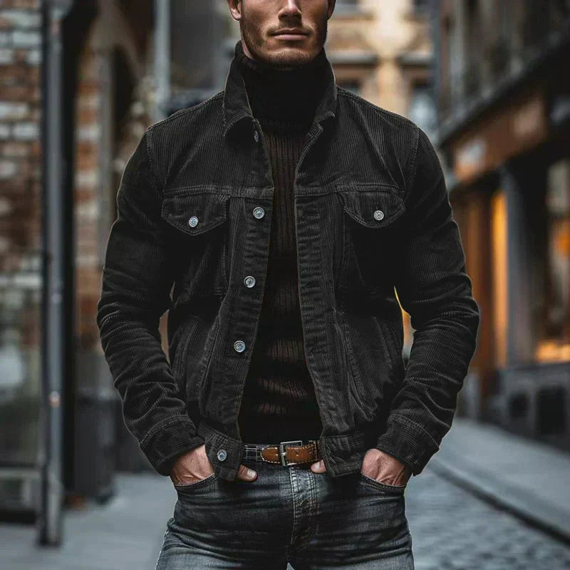 PHILIP | VESTE RÉTRO EN VELOURS COPRÉ