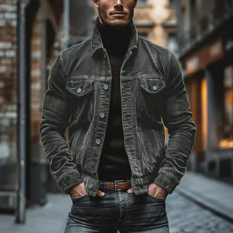 PHILIP | VESTE RÉTRO EN VELOURS COPRÉ