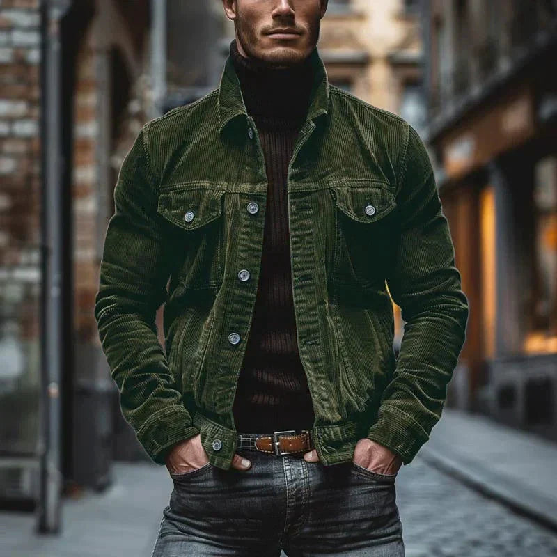 PHILIP | VESTE RÉTRO EN VELOURS COPRÉ