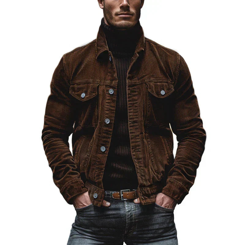 PHILIP | VESTE RÉTRO EN VELOURS COPRÉ