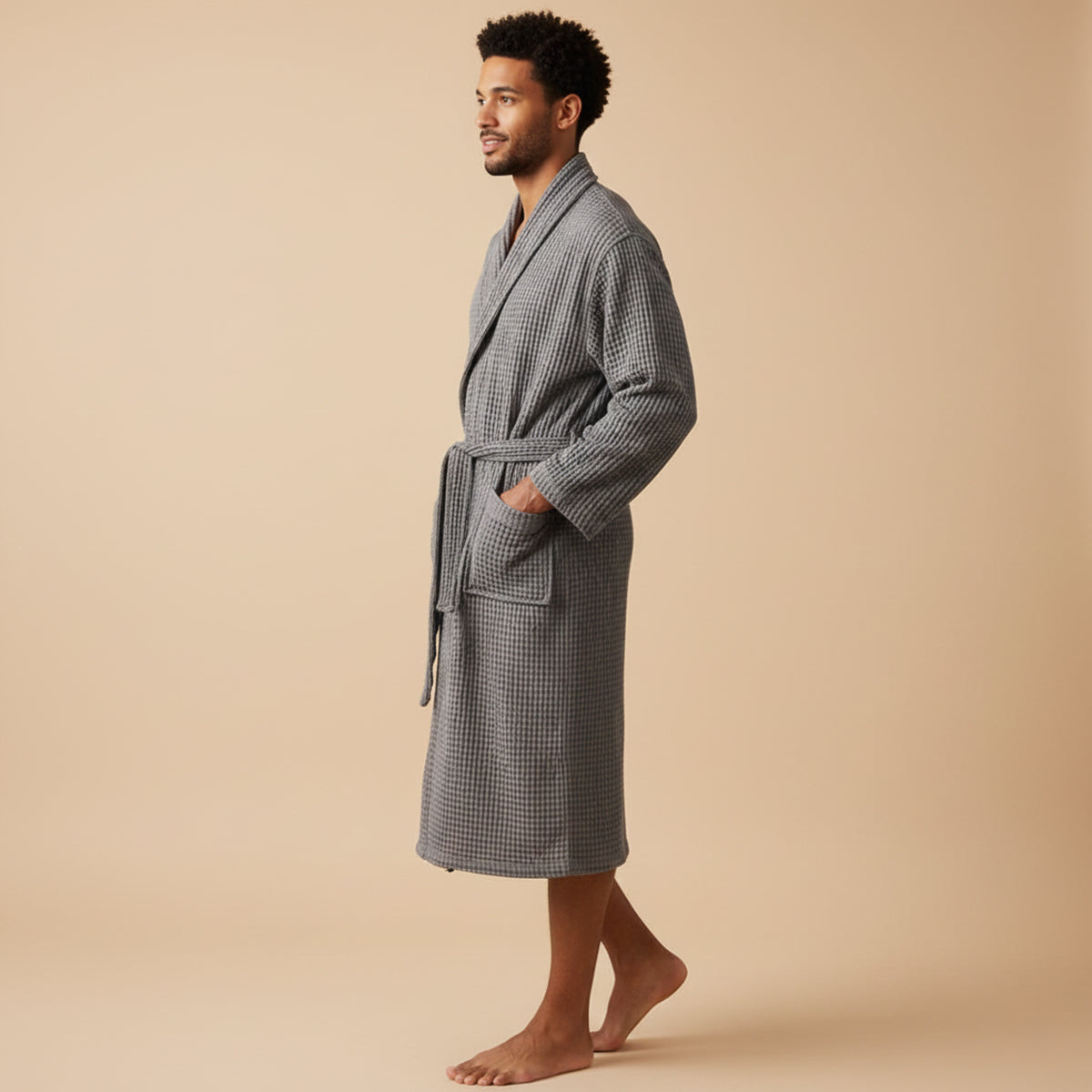 PHILIP™ | Peignoir en tissu gaufré